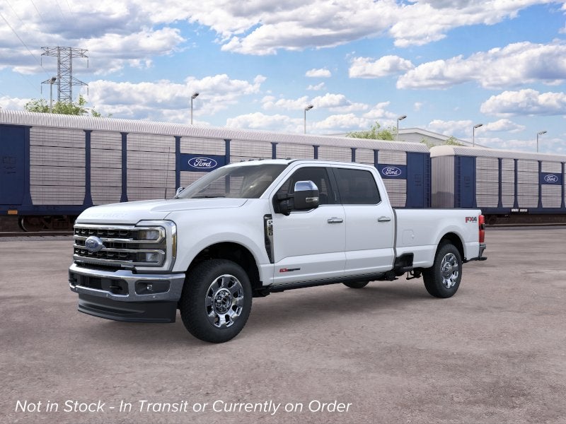 2026 Ford Super Duty F-350 King Ranch in Star White Metallic Tri-Coat — front three-quarter view