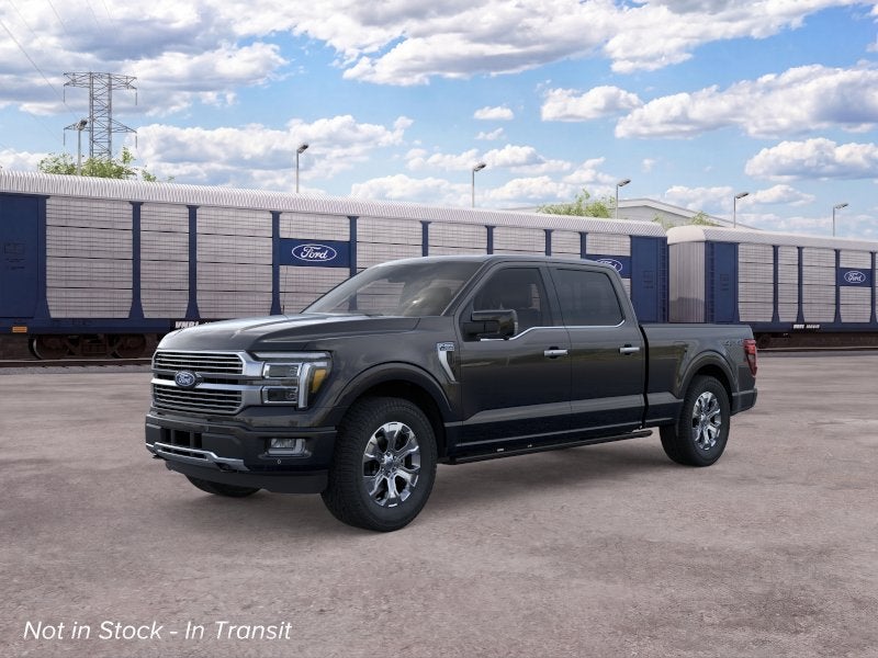 2026 Ford F-150 Platinum in Agate Black Metallic — front three-quarter view