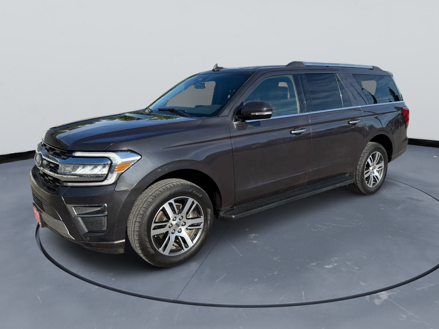 2024 Ford Expedition Max Limited in Gray — front three-quarter view