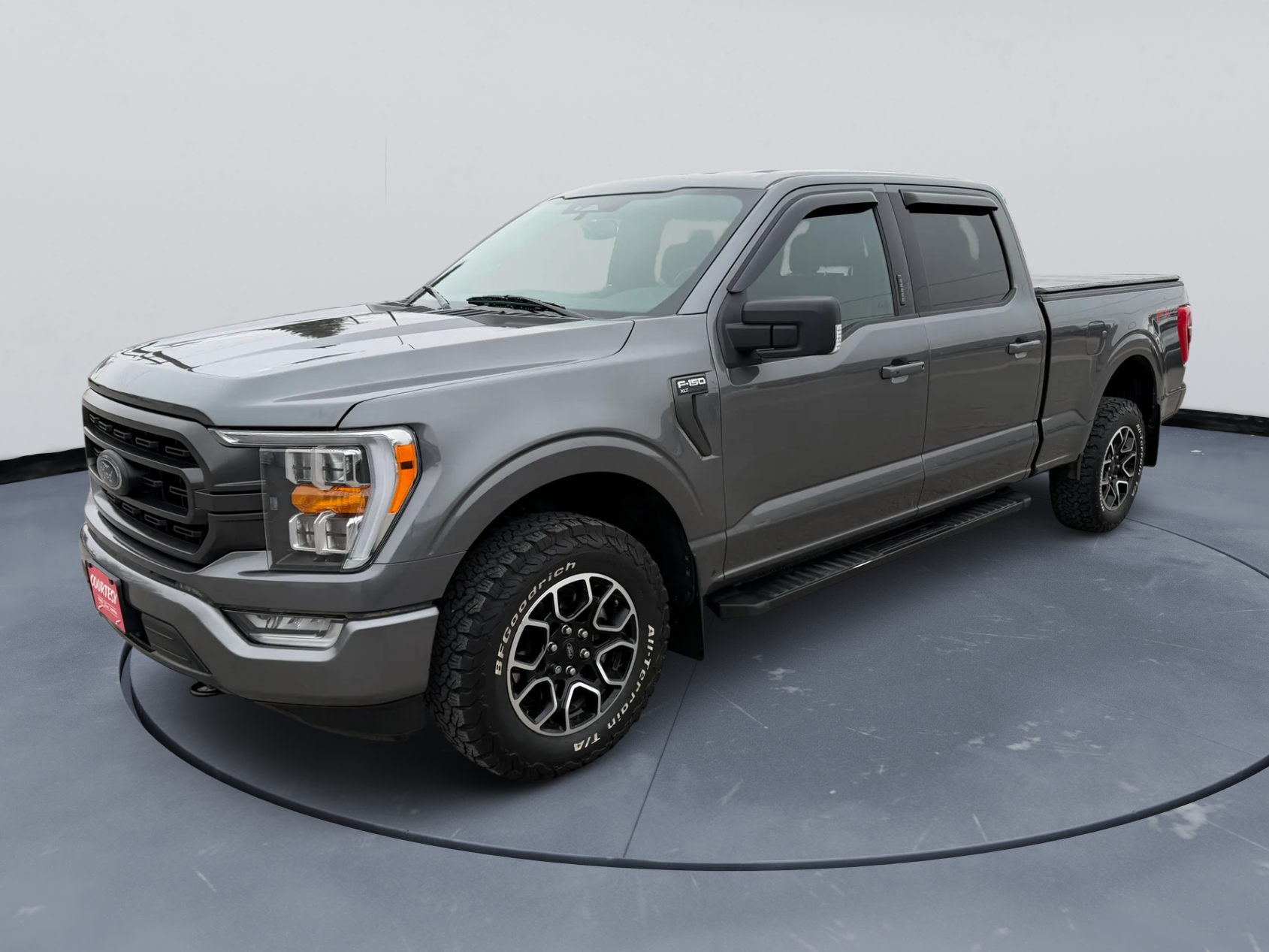 2023 Ford F-150 XLT in Gray — front three-quarter view