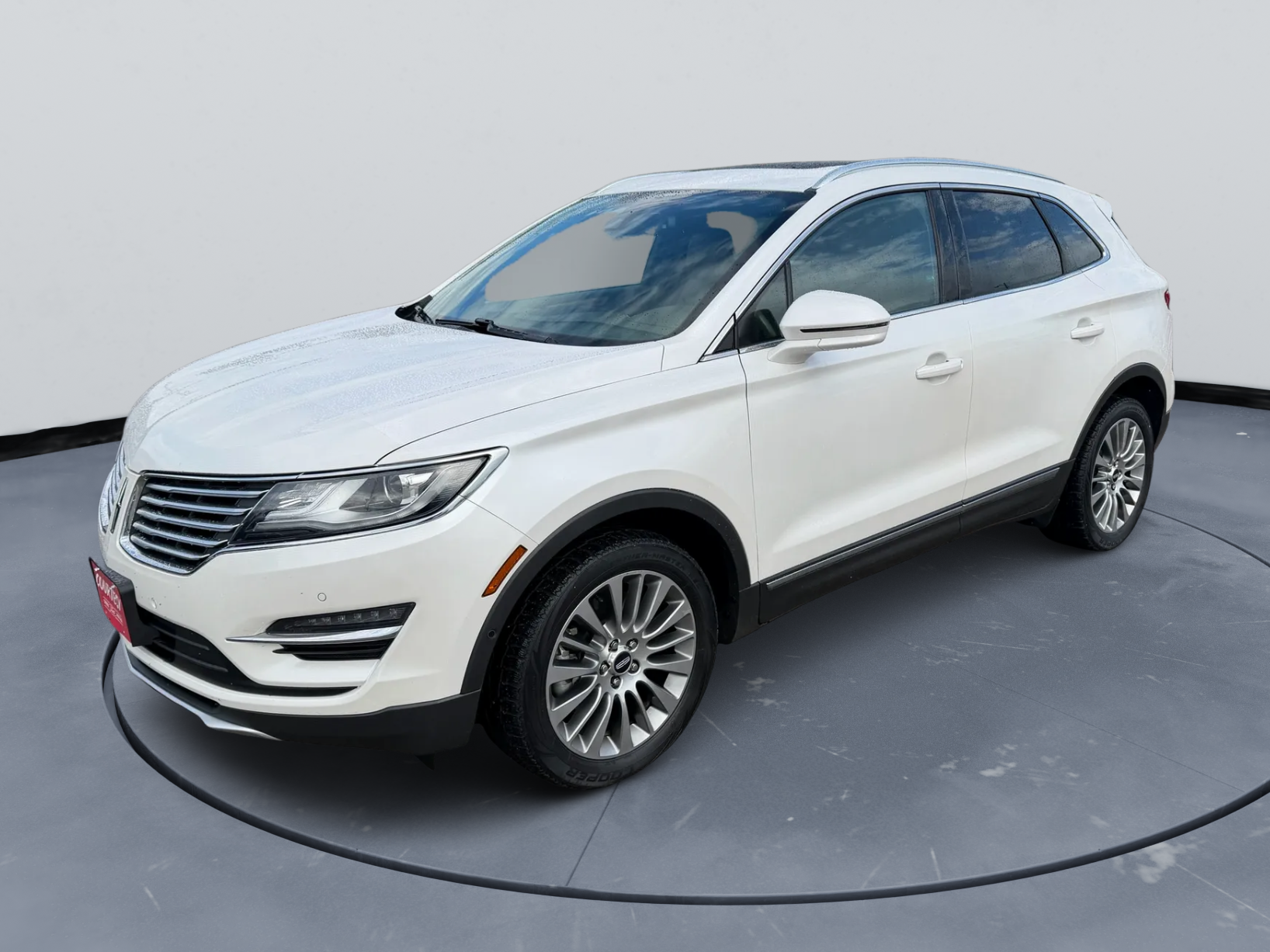 2016 Lincoln MKC Reserve in White — front three-quarter view